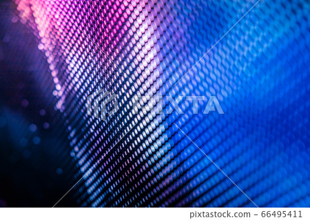 CloseUp LED blurred screen. LED soft focus 66495411