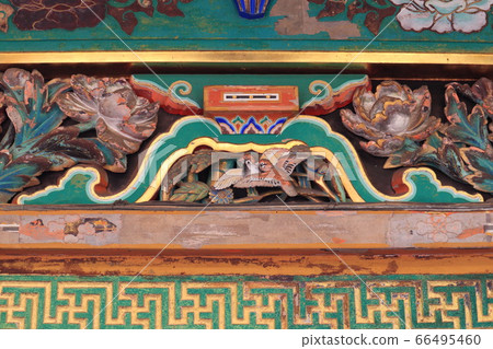 日光東照宮神社麻雀雕塑 日光東照宮神社麻雀雕塑 66495460