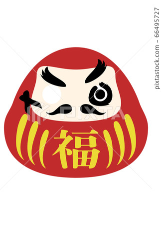 New Year card material: vector illustration of Daruma 66495727