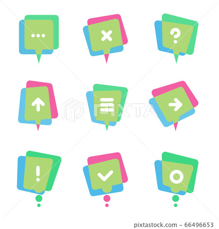 speech bubbles, dialog balloons 66496653