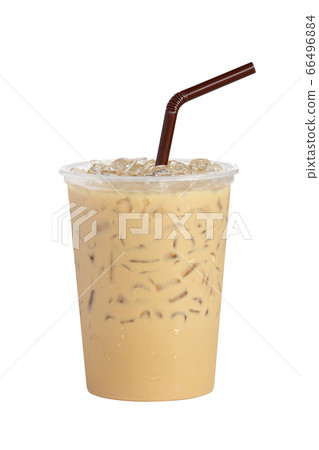 Ice coffee isolated on white background Ice coffee isolated on white background 66496884