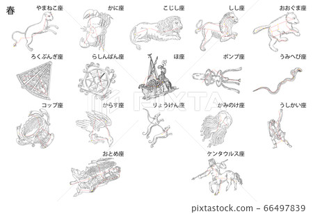 春季星座陰影與白色的名字 春季星座陰影與白色的名字 66497839