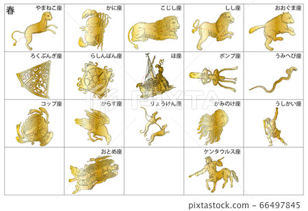 Gold constellation with shadow of spring constellation 66497845