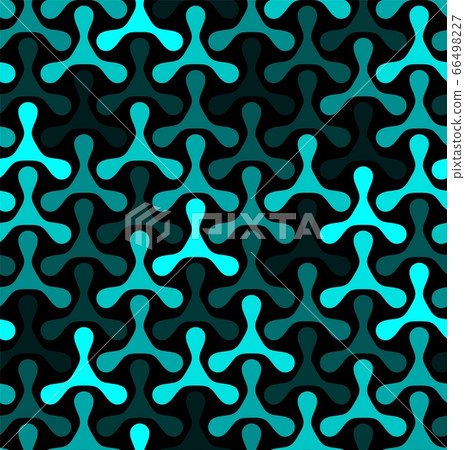 Seamless Geometric Cyan Triangles Black Background Vector Pattern Seamless Geometric Cyan Triangles Black Background Vector Pattern 66498227