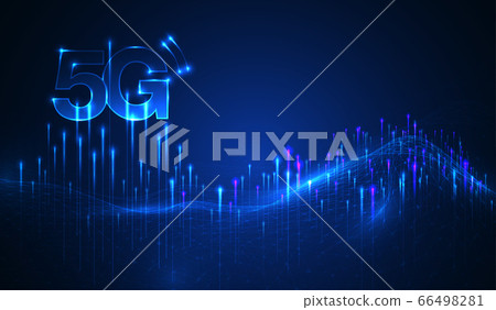 5G symbol new wireless internet wifi connection. Fifth innovative generation of the global high speed Internet network using modern digital devices. 5G symbol new wireless internet wifi connection. Fifth innovative generation of the global high speed Internet network using modern digital devices. 66498281