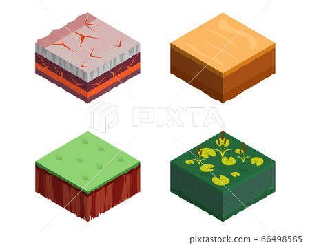 Isometric Soil Layers tile Isometric Soil Layers tile 66498585