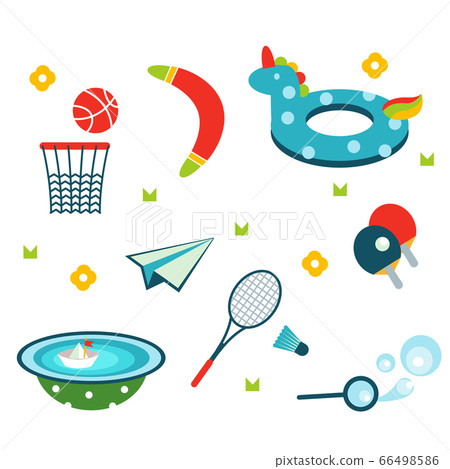 Summer holiday activity symbols Summer holiday activity symbols 66498586