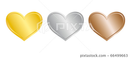 Heart-shaped stickers, labels and icons 66499663