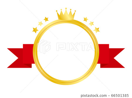 Gold ranking icons, labels and frames - Stock Illustration [66501385 ...