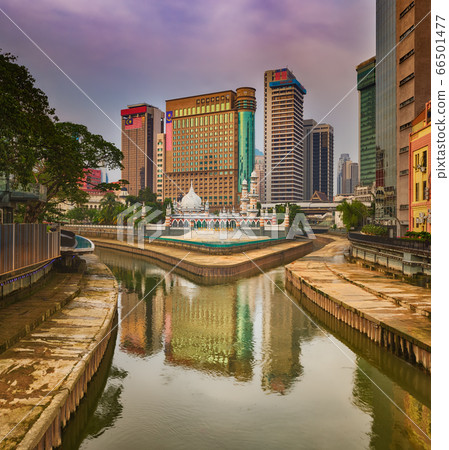 Kuala Lumpur cityscape at sunset, Malaysia. 66501477
