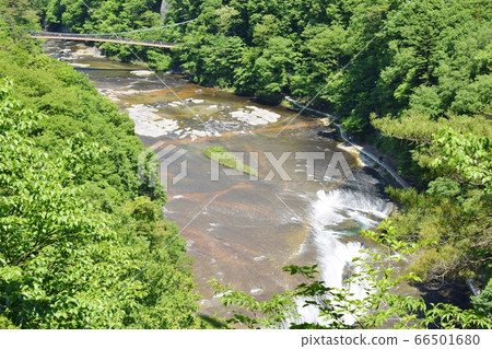 群馬吹樹瀑布和吊橋 66501680