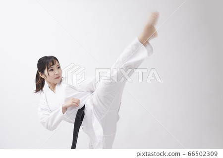 Young Japanese woman wearing a uniform 66502309