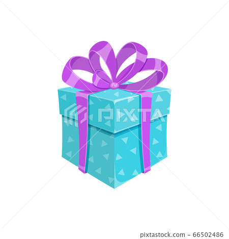 Birthday party or christmas gift box isolated art 66502486