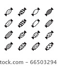 Candy icon, vector set on white background 66503294
