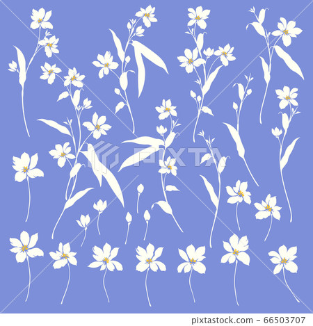 Simple and beautiful vector flower material 66503707