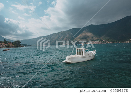 Luxury cruise ship in Montenegro Kotor Bay. Luxury cruise ship in Montenegro Kotor Bay. 66504378