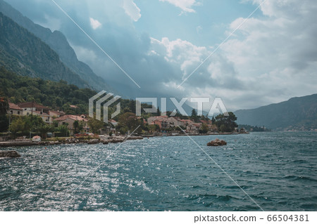 Adriatic sea coast by sunny day summer landscape. Adriatic sea coast by sunny day summer landscape. 66504381