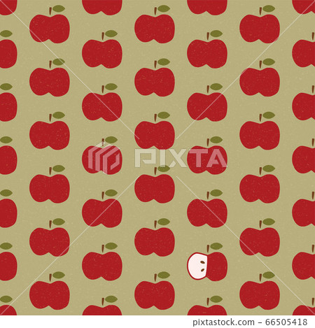 Apple background pattern frame - Stock Illustration [66505418] - PIXTA