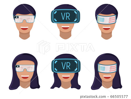 Male and female character in virtual reality Male and female character in virtual reality 66505577