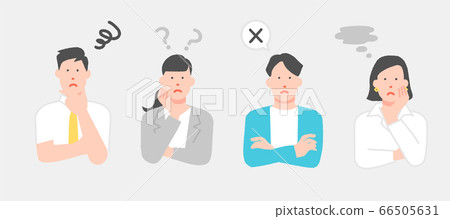 辦公室工作人員/面部表情集 66505631