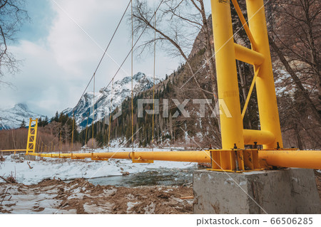 High mountains under snow in the winter High mountains under snow in the winter 66506285