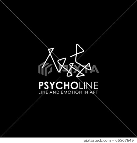 Psycholine design  illustration vector template 66507649