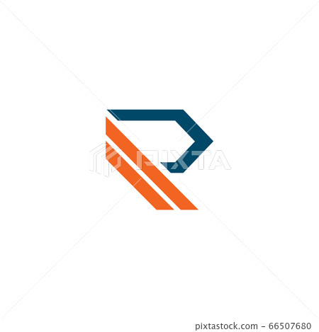 R letter initial icon logo design template - Stock Illustration ...