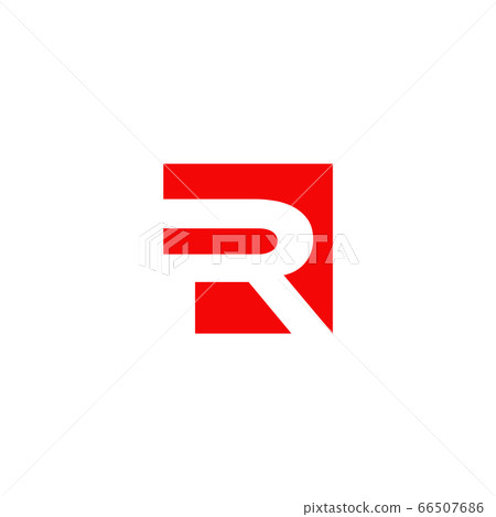 R letter initial icon logo design template - Stock Illustration ...