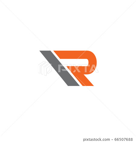 R letter initial icon logo design template - Stock Illustration ...