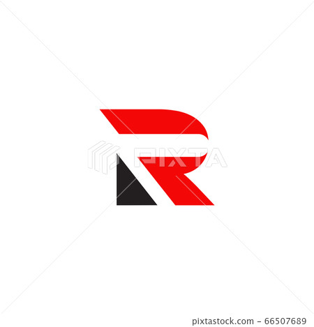R letter initial icon logo design template - Stock Illustration ...