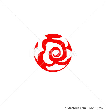 Rose flower icon logo design vector template - Stock Illustration ...
