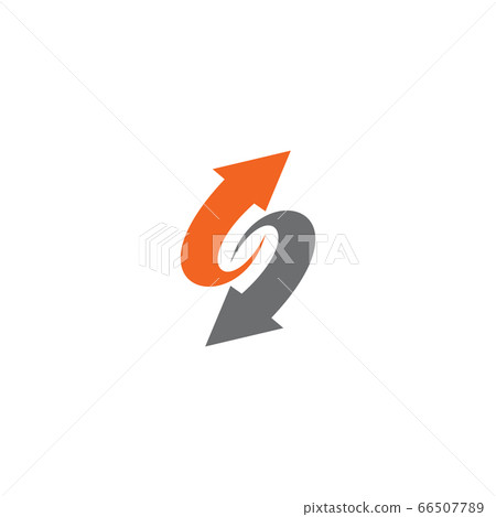 S letter arrow logo design template - Stock Illustration [66507789] - PIXTA