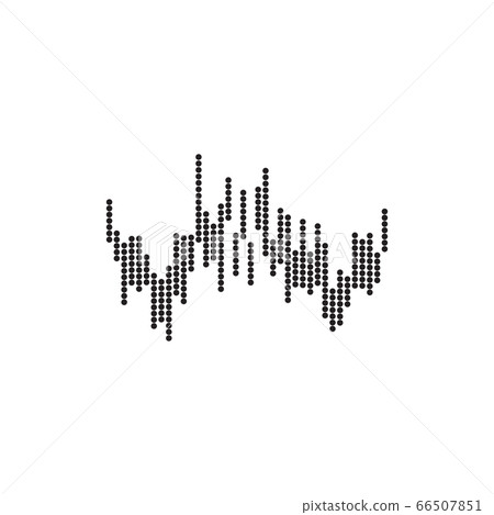 Sound wave music logo design vector template Sound wave music logo design vector template 66507851