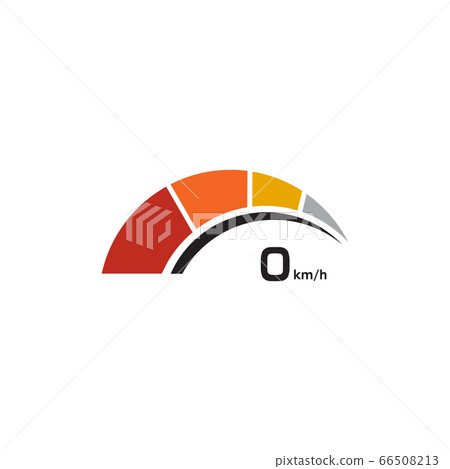 Speedometer icon logo design vector template - Stock Illustration ...
