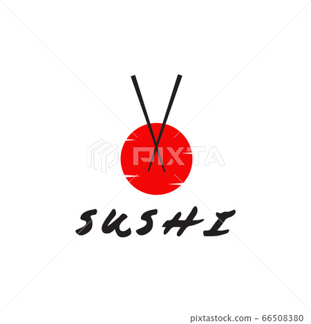Sushi restaurant logo design vector template 66508380