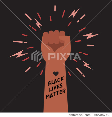 Black lives matter Hand fist illustration 66508749