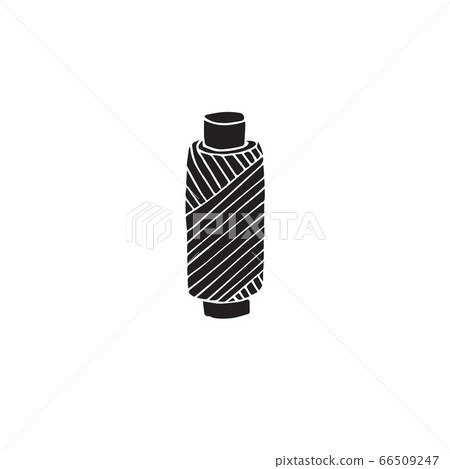 Vector hand drawn doodle sketch threads spool - Stock Illustration ...