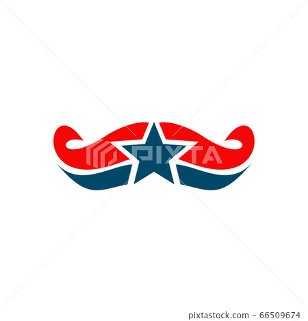 American flag and emblem logo design vector 66509674