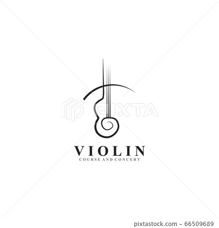 Violin logo design vector illustration template Violin logo design vector illustration template 66509689