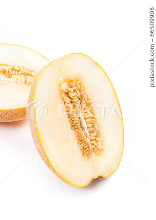 Half honeydew melon tropical fruit isolated on a 66509908