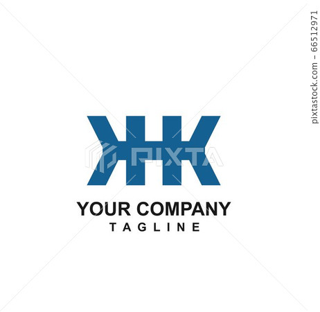 KHK, HKK, HK, HIK, MK initials geometric logo and 66512971