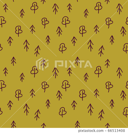 Forest nature abstract green doodles background Forest nature abstract green doodles background 66513408