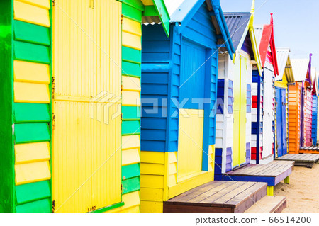 Holiday in Australia view of Brighton Bathing Boxes in Melbourne 66514200