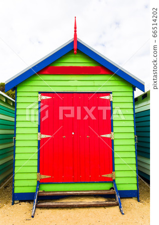 Holiday in Australia view of Brighton Bathing Boxes in Melbourne 66514202