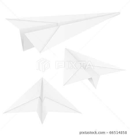 Paper airplanes. Folded glides 66514858