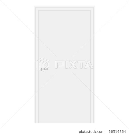 White door. Home domestic interior 66514864