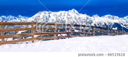Panorama of Snow Mountain Range, Austria 66515618