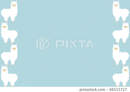 Alpaca frame rectangle blue 66515727