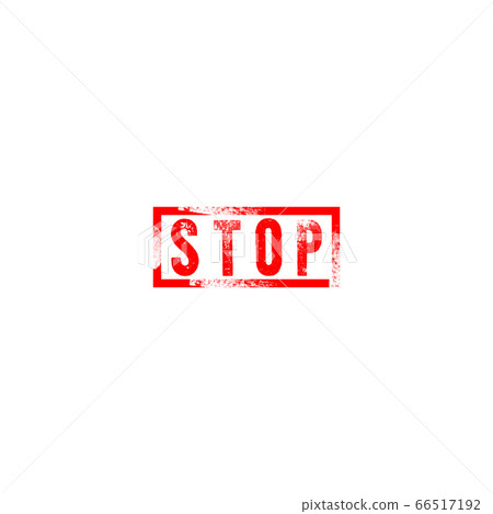 Red stop sign icon stamp isolated on white Red stop sign icon stamp isolated on white 66517192