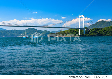《Ehime Prefecture》The sea overlooking the Shimanami Kaido, Hakata and Oshima Bridge 《From Oshima》 《Ehime Prefecture》The sea overlooking the Shimanami Kaido, Hakata and Oshima Bridge 《From Oshima》 66517346